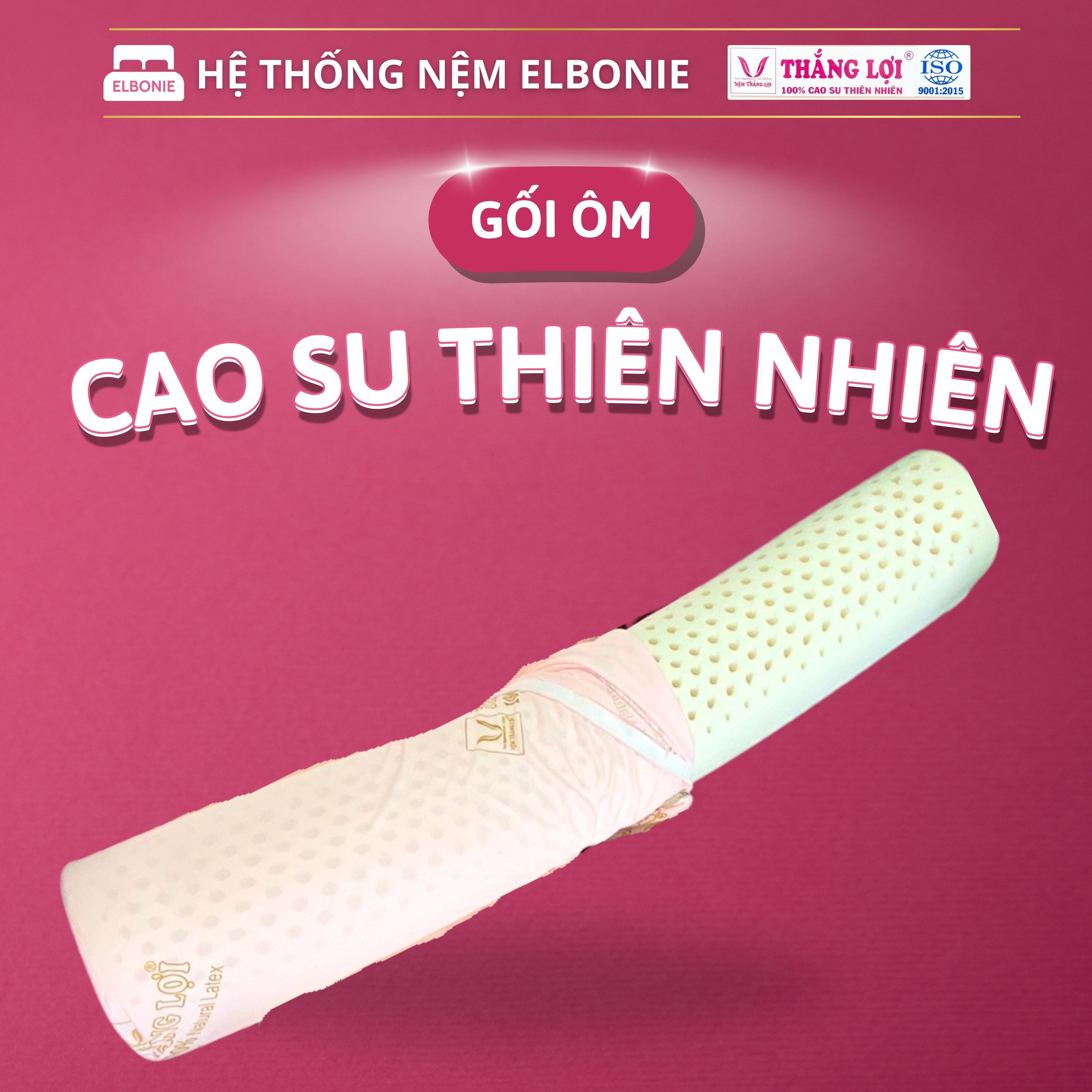 Gối ôm cao su thiên nhiên thắng lợi - quà tặng không bán