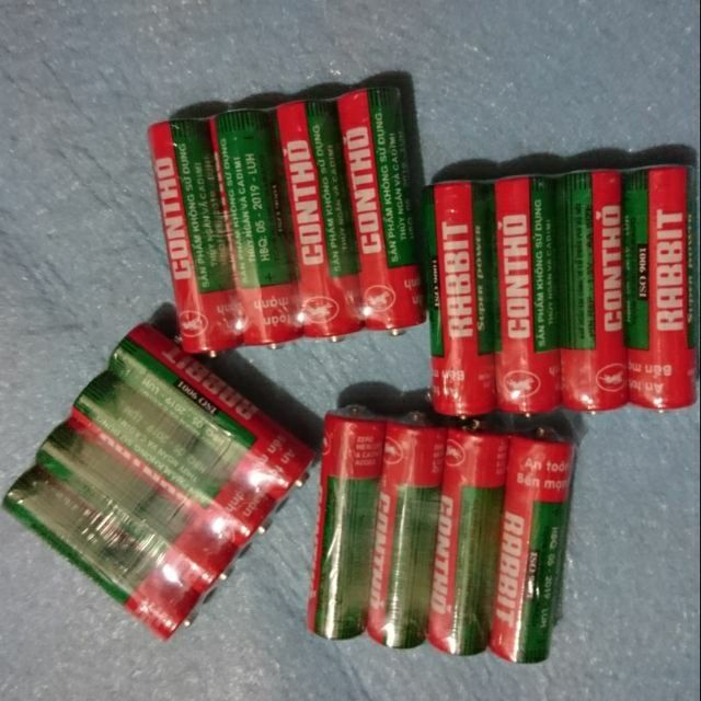 Pin tiểu con thỏ vỉ 4 viên