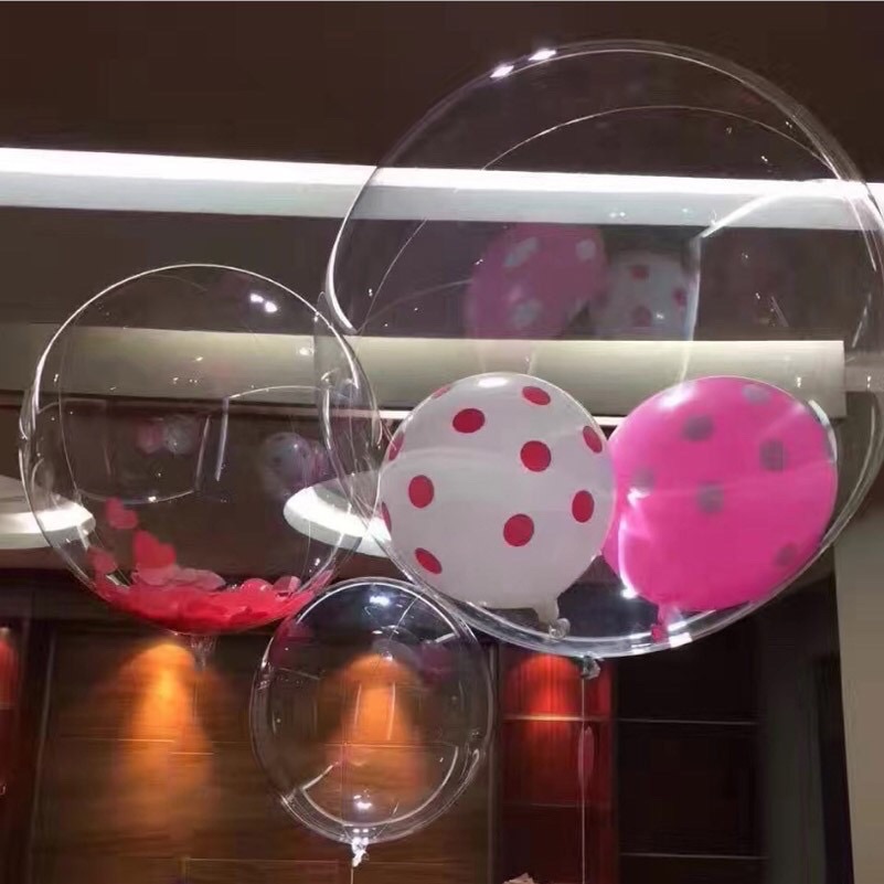 Bóng PE 45cm trong suốt