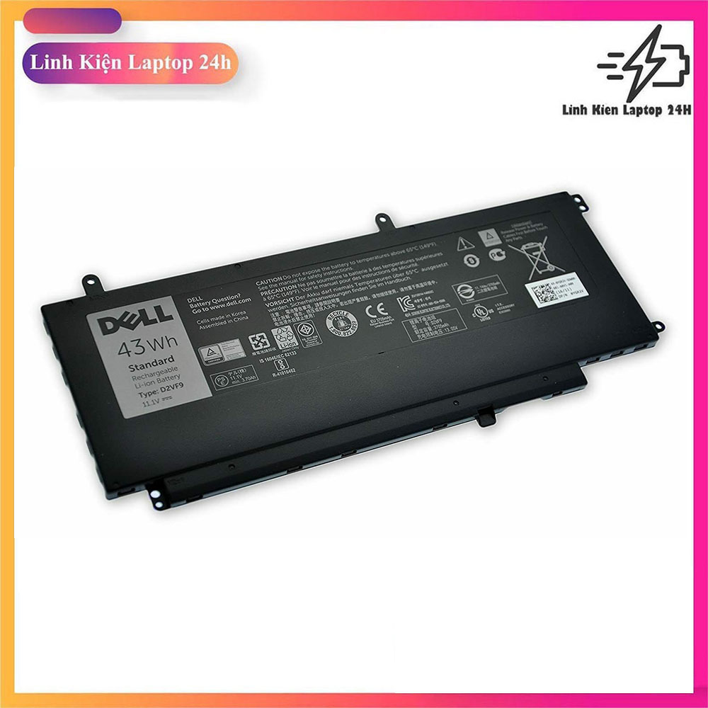 Pin laptop dell inspiron 15 7000 series 15 7547, 15 7548, vostro 14 5459, d2vf9 11.1v 43wh