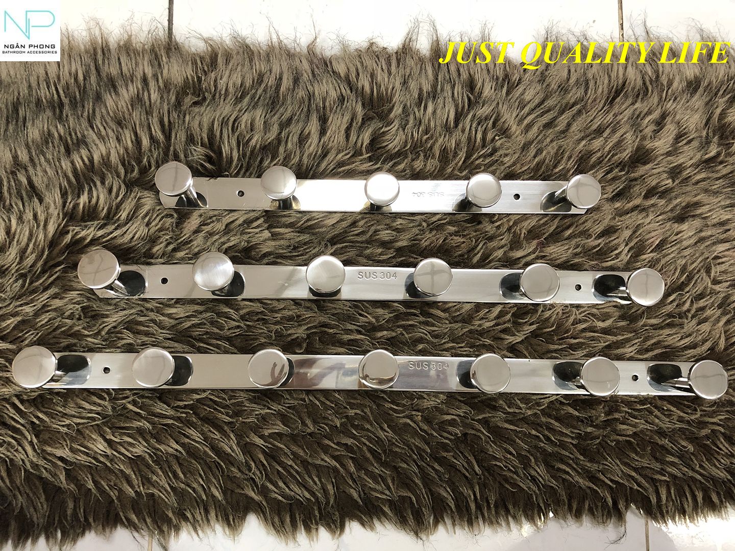 Móc treo quần áo inox 304 cao cấp- đồng tiền