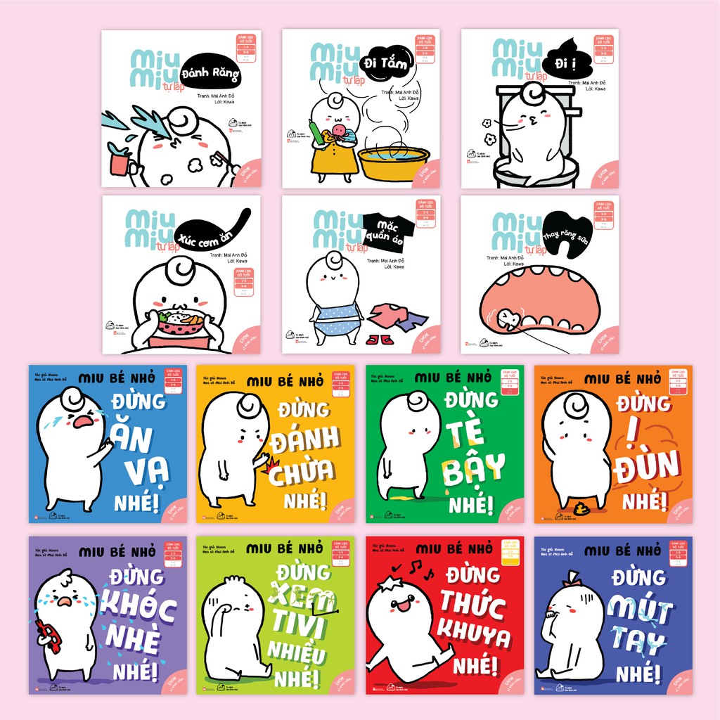 Sách - Ehon Miu Miu Tự Lập 1, Miu Bé Nhỏ 1 cho bé 0-6