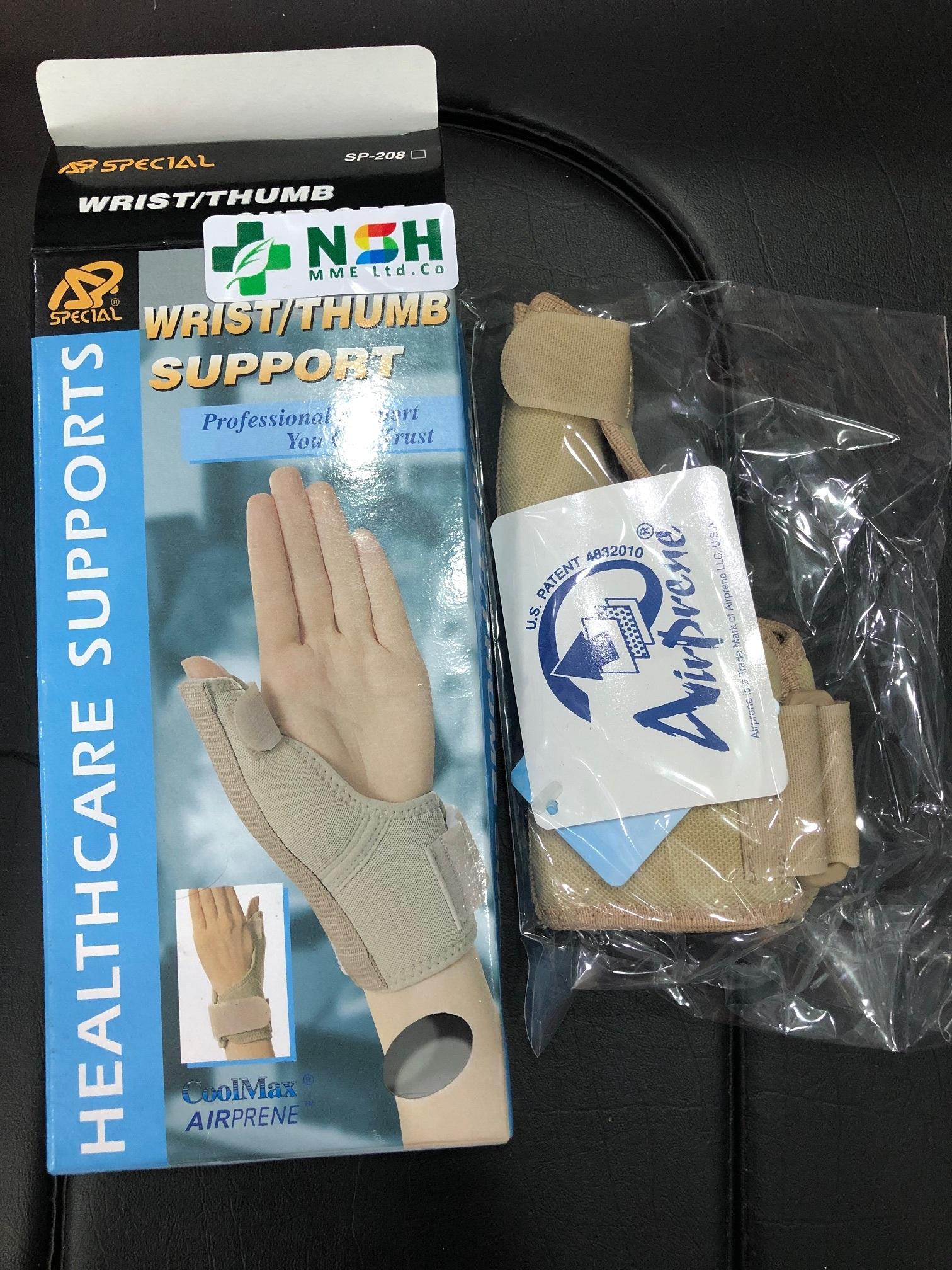 Đai nẹp hỗ trợ cố định KHỚP cổ tay và ngón tay cái trái phải Special SP-208 SP208 size S M L