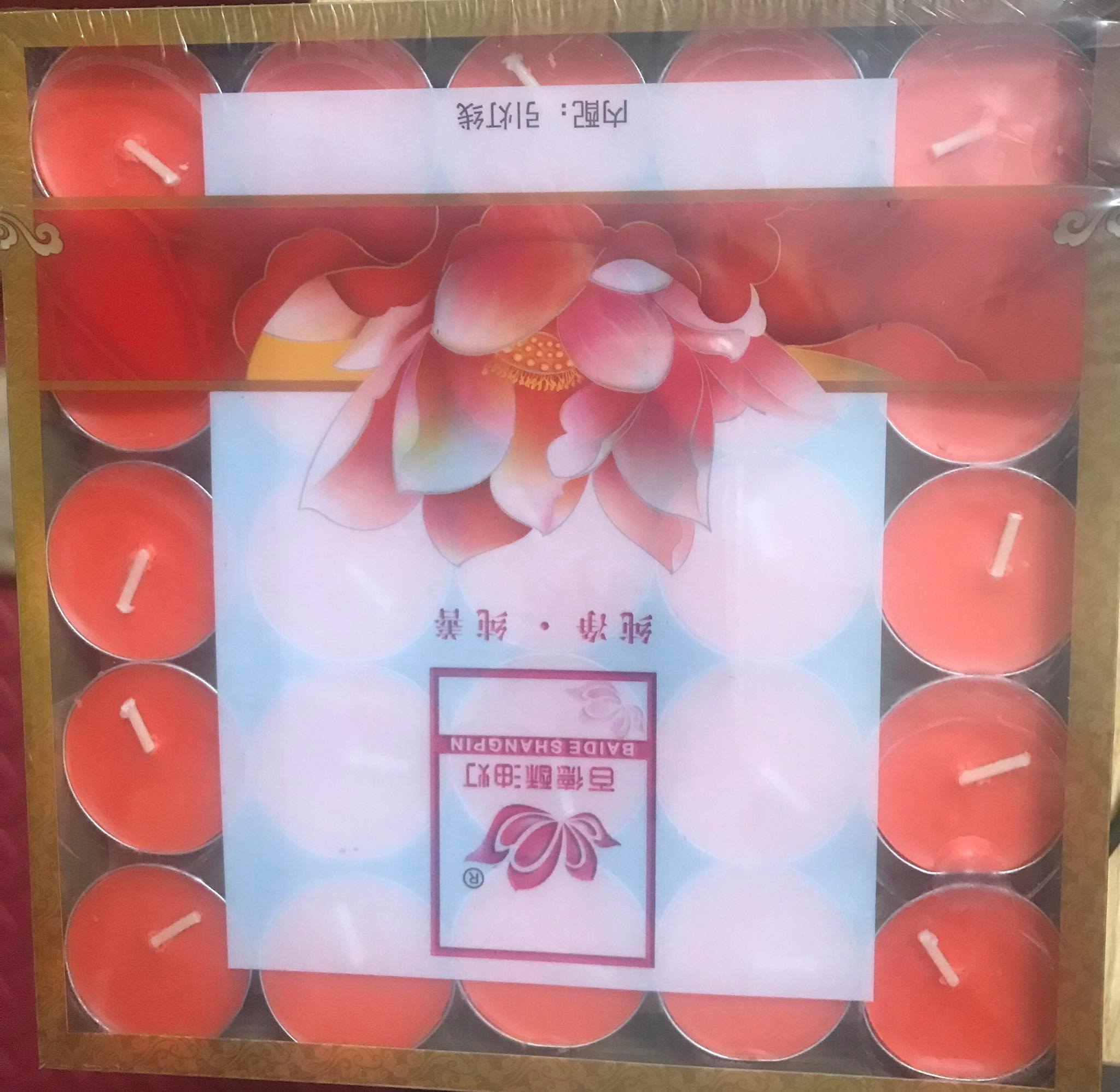 Nến bơ thực vật 100 viên Đài Loan ( cháy 4~4,5 tiếng )