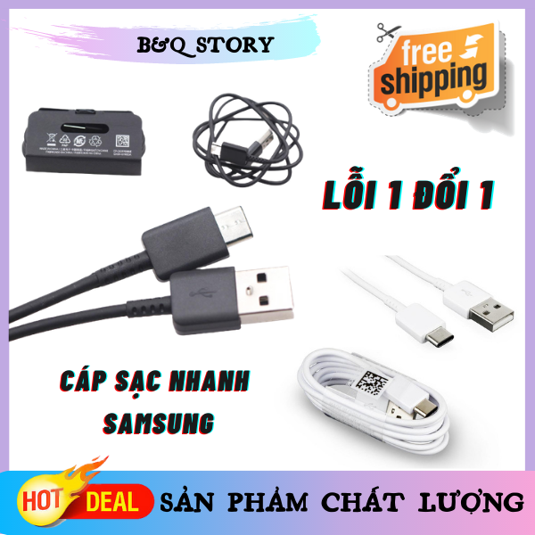 Cáp sạc Samsung S10 sạc nhanh bảo hành 6 tháng, cáp sạc cho các dòng máy samsung xiaomi oppo