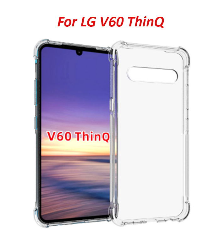 [HCM]Ốp Lưng LG V60 ThinQ Trong Suốt Chống Sốc 4 Góc - Nhựa Dẻo Phủ NaNo