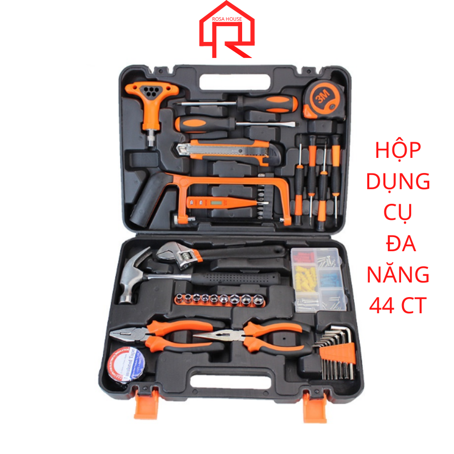 Đồ nghề đa năng, hộp dụng cụ sửa chữa đa năng 44 chi tiết