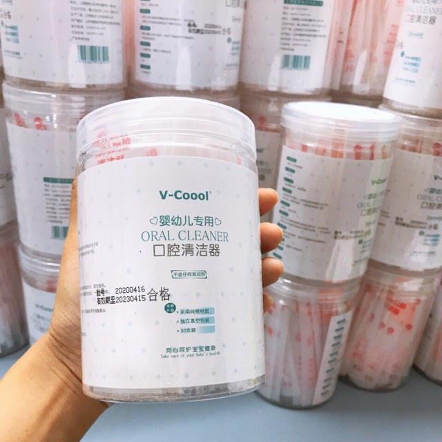 Que rơ lưỡi 2 đầu cho bé sơ sinh vkool