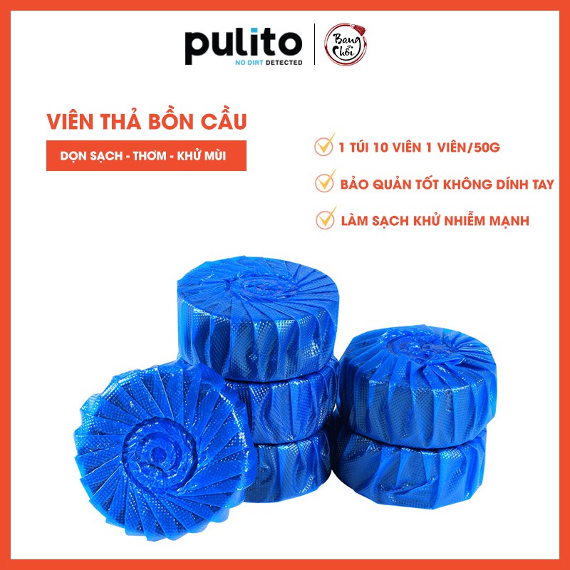 GÓI 10 VIÊN THẢ BỒN CẦU CHO BỒN CẦU LUÔN SẠCH SẼ TẠO HƯƠNG KHỬ KHUẨN -VTBC