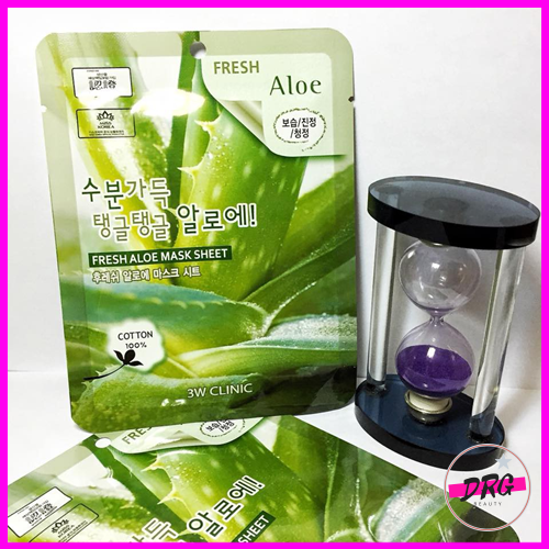 Mặt nạ chiết xuất từ lô hội 3W CLINIC FRESH ALOE MASK SHEET