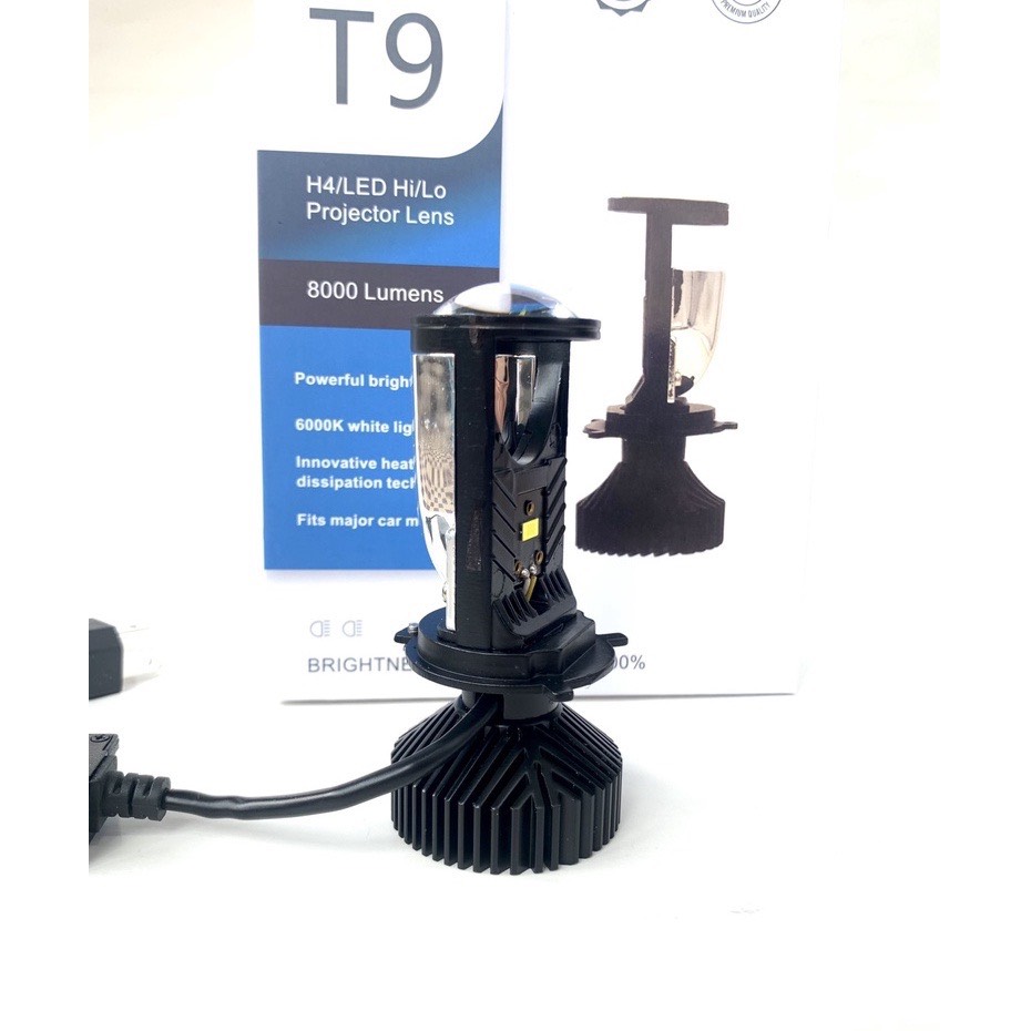 Đèn Pha LED Bi Cầu Mini H4 T9 bản Công Suất 35w Lắp Ô tô, Xe Máy Ánh Sáng Cực Mạnh [ Loại 1 ]