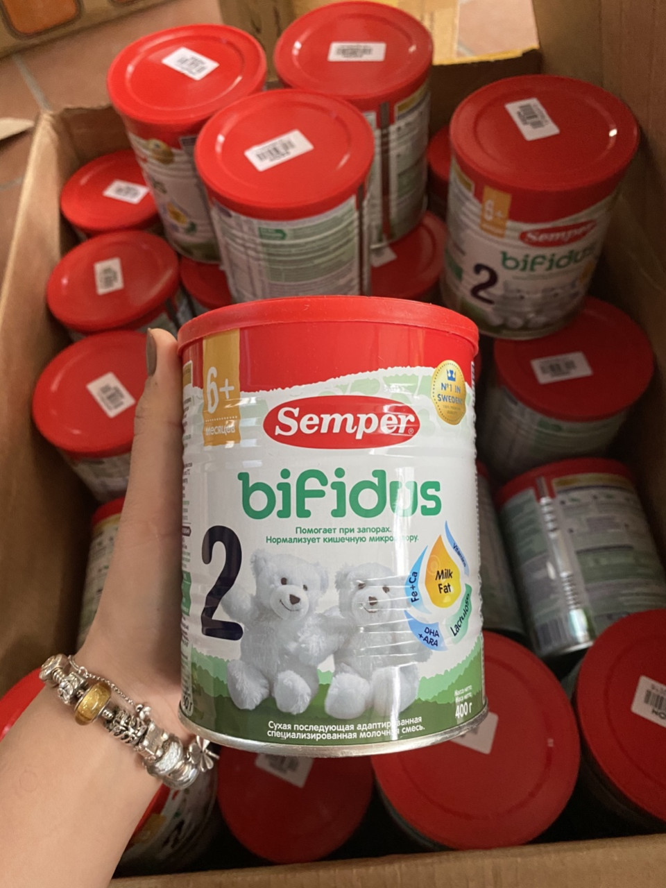 Sữa semper bifidus của nga hộp 400gr số 2