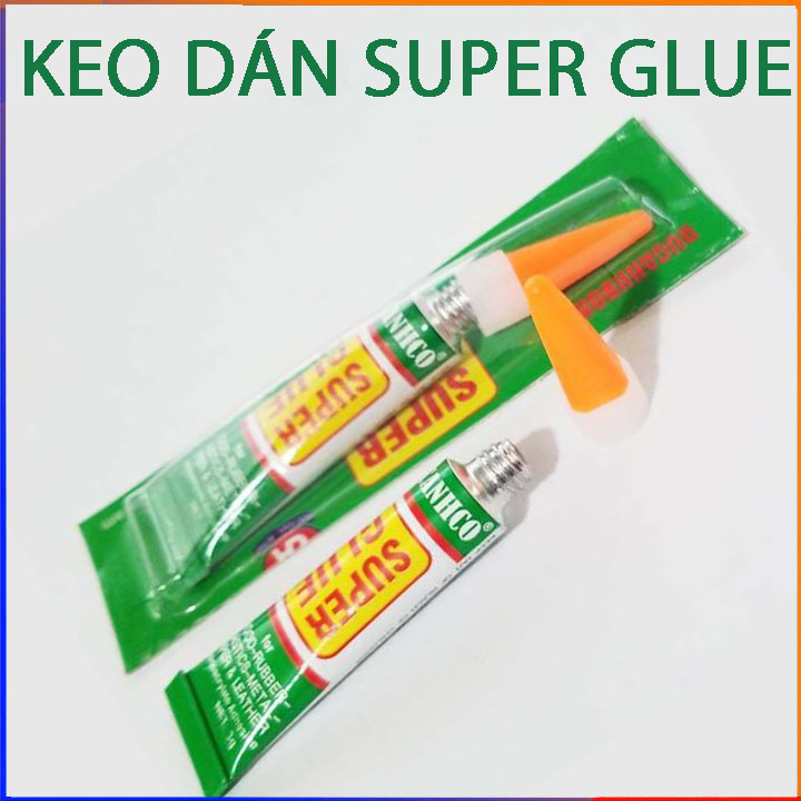 Keo dán siêu dính Super Glue đa năng dán tất cả vật liệu bằng gỗ, vải, gốm, sứ, nhựa