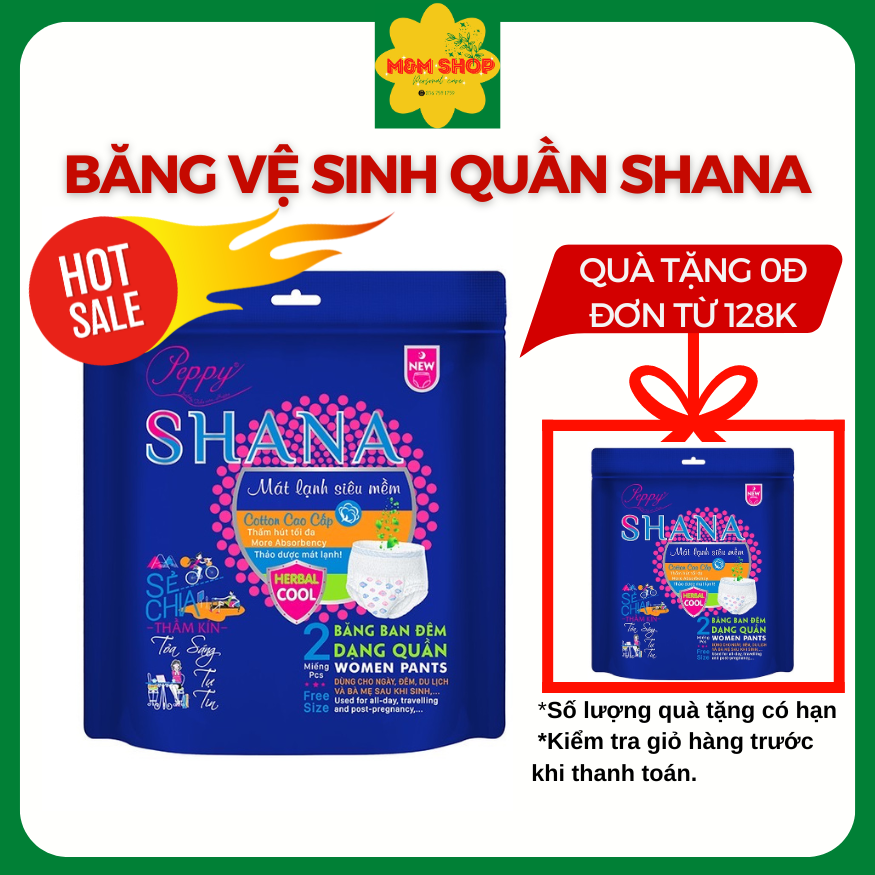 Combo 15 gói băng vệ sinh quần shana
