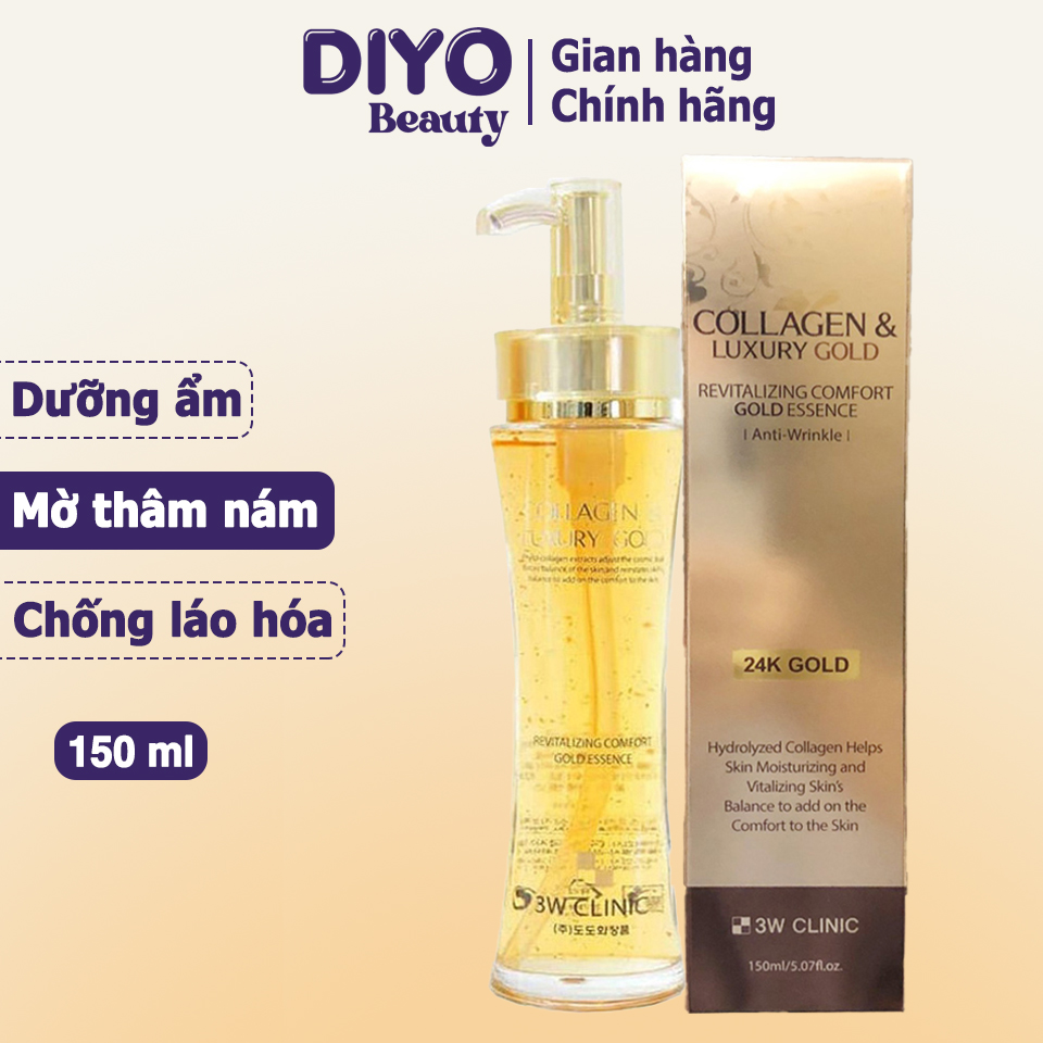 Tinh chất dưỡng da 3W Clinic Collagen Luxury Gold Essence Hàn Quốc