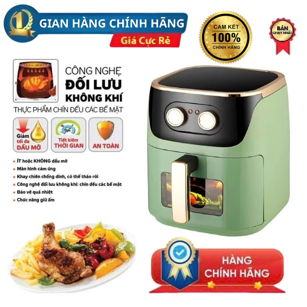 Lazada SHOP MALL ƯU ĐÃI NGẬP TRÀN TẾT VỀ ẤM NO ,Nồi Chiên Không Dầu Chính Hãng CAMEL 10L/12L THẾ HỆ MỚI ,Công nghệ Rapid Air mới cho phép bạn rán, nướng và quay thực phẩm nhanh chóng, ít chất béo TIẾT KIỆM ĐIÊN NĂNG