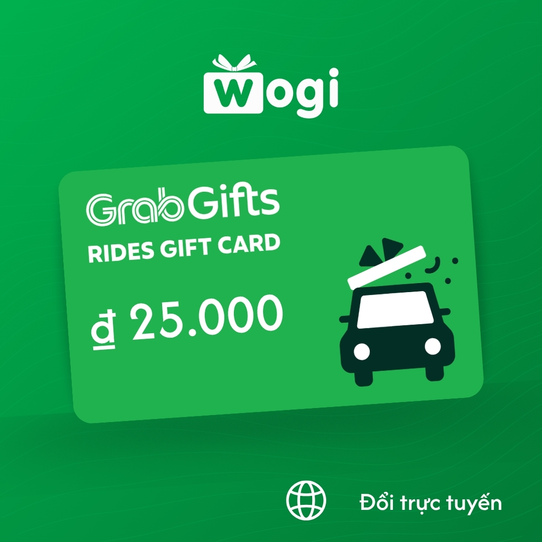 GrabGifts (Transport) e-Voucher 25.000 ₫ (Có hiệu lực trong vòng 30 ngày)