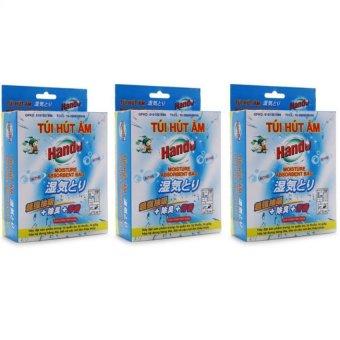 Bộ 3 hộp túi hút ẩm cao cấp hando 15 gói 50g gsg382