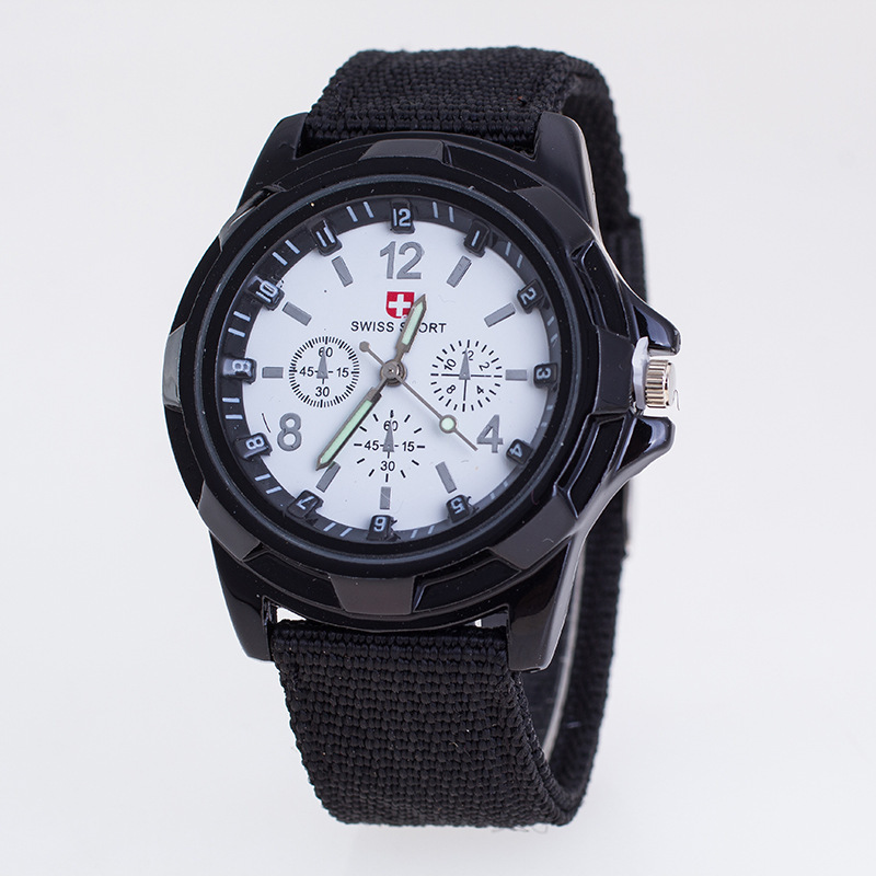 Đồng hồ lính dây dù- đồng hồ quân đ ội ( đen)
