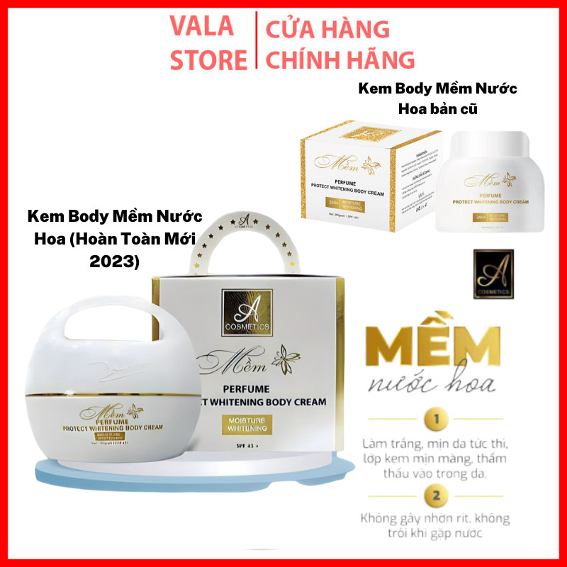 Kem Body Trắng Da Cấp Tốc, Kem Body Mềm Nước Hoa Mẫu Mới Hàng chuẩn Năm 2023 Kem dưỡng Trắng Da Body Mềm Giúp Da Trắng Mịn- Vala Store