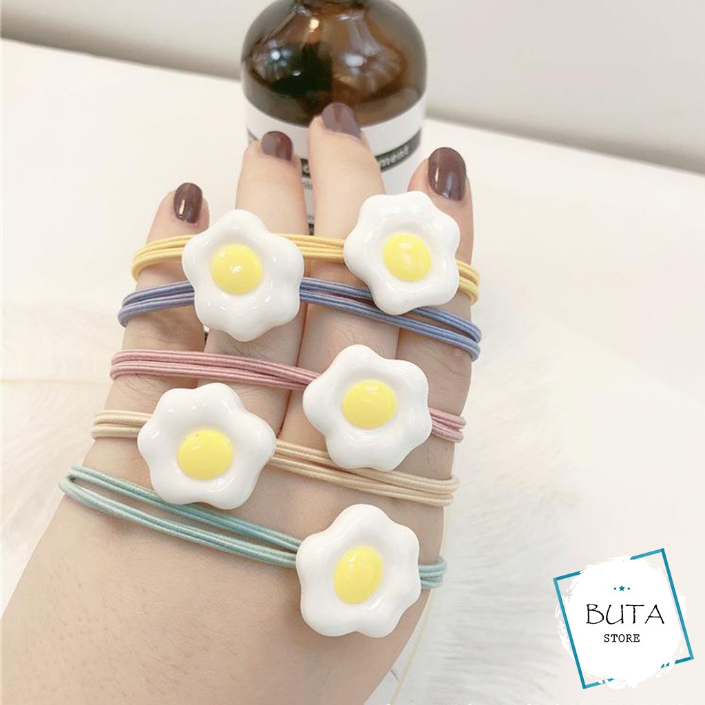 Dây buộc tóc trứng rán dễ thương buta ct14