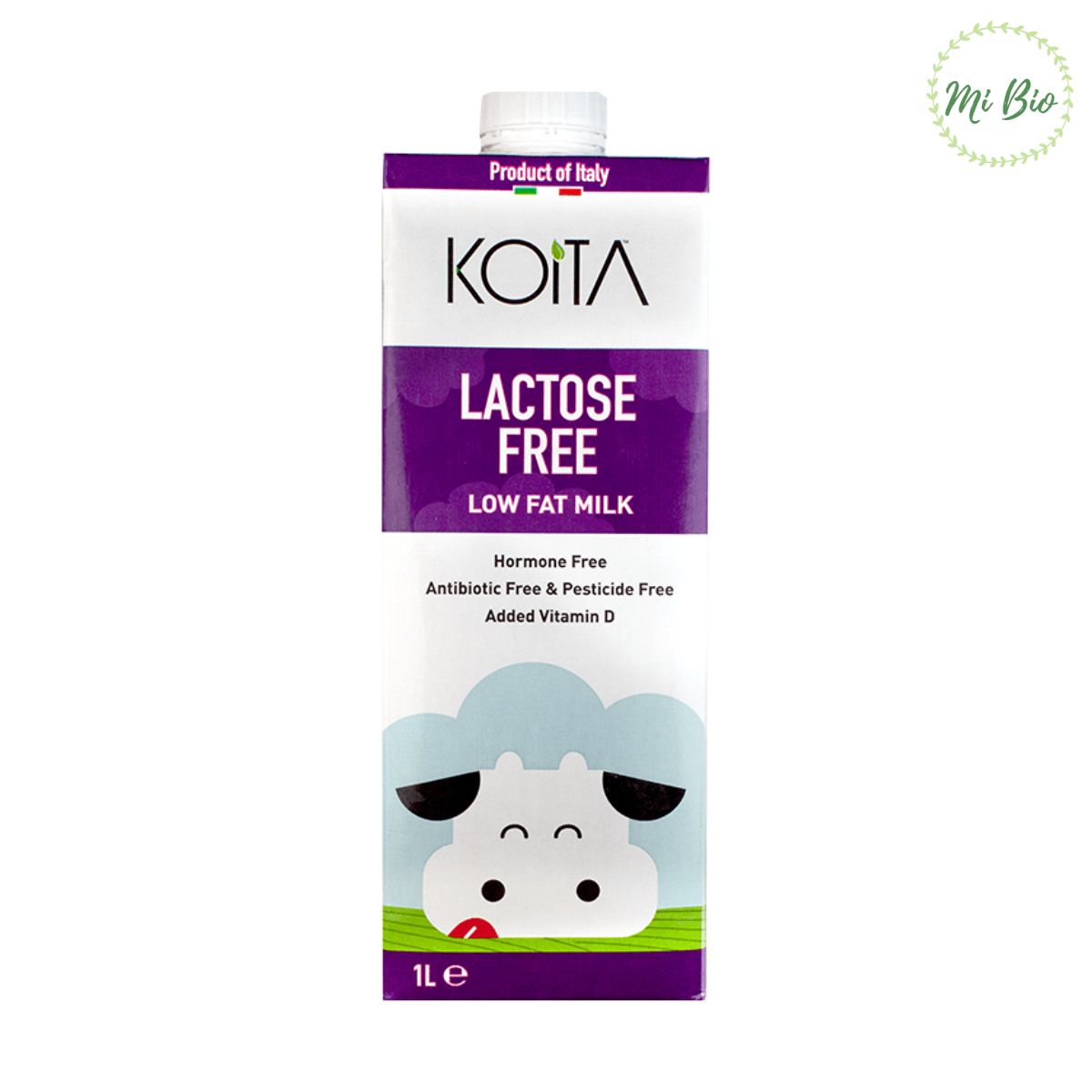 Sữa bò hữu cơ Lactose Free 200ml và 1L Koita