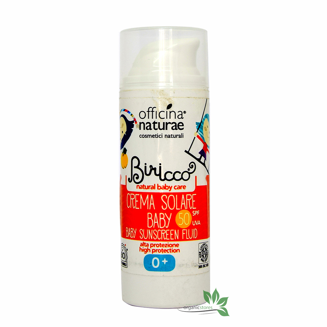 Kem chống nắng cho bé với da nhạy cảm SPF50 hữu cơ Naturae