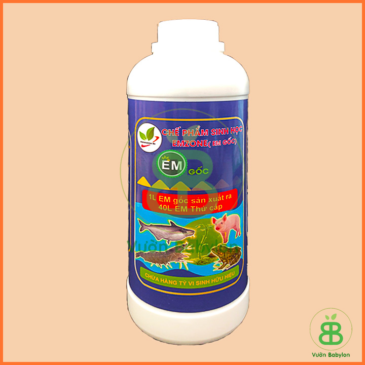 Khử mùi hôi phân cá, phân đậu tương và ủ rác thải sinh hoạt emzone 1 lít