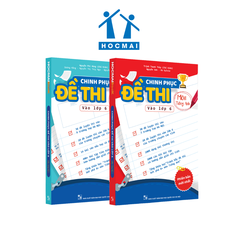 Combo 2 cuốn Chinh phục đề thi vào 6 môn Tiếng Việt – Tiếng Anh