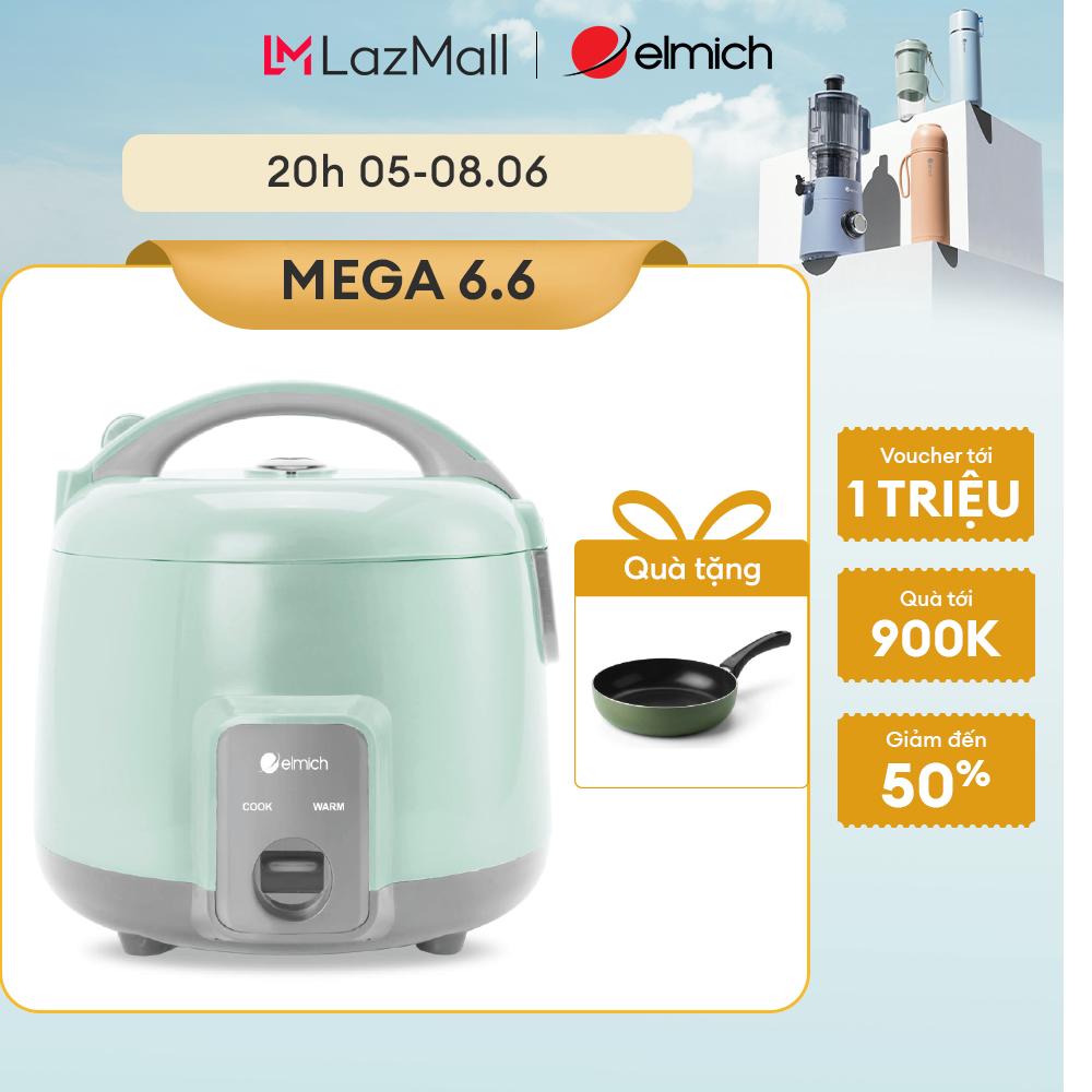 (MEGA 6.6)Nồi cơm điện Elmich 1.2L RCE-9126