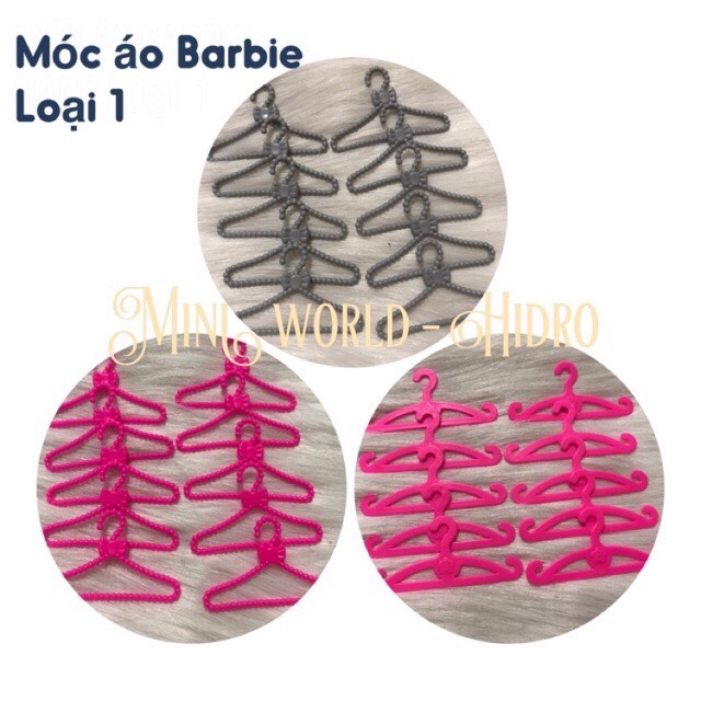 Sét 10 chiếc móc quần áo búp bê Barbie cam kết sản phẩm đúng mô tả chất lượng đảm bảo