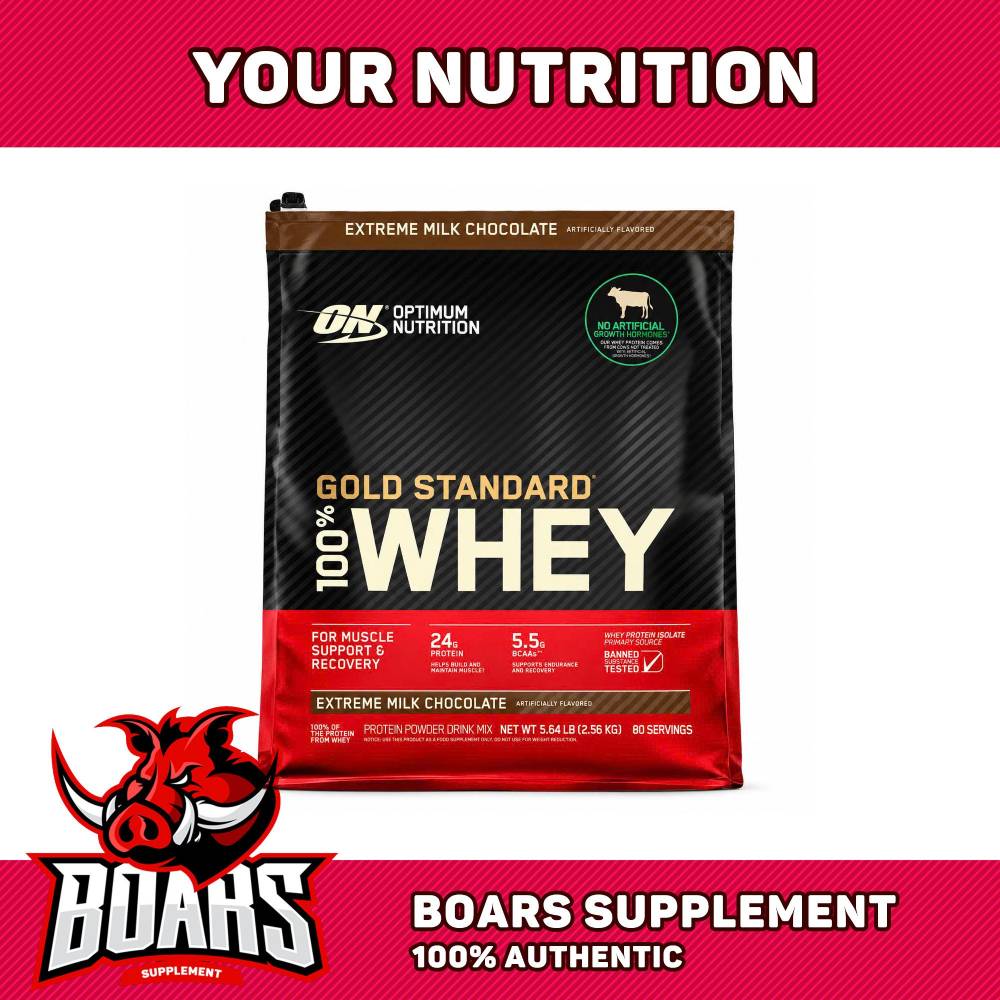 [Hcm] Gold Standard Whey Powder 5.64 Lbs (2.56kg) - Premium Bodybuilding Milk Powder