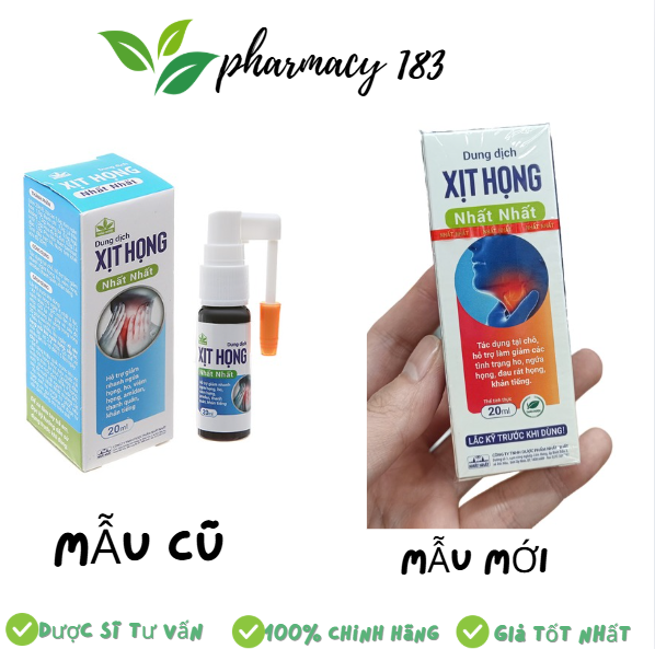 XỊT HỌNG NHẤT NHÂT CHAI 20ML