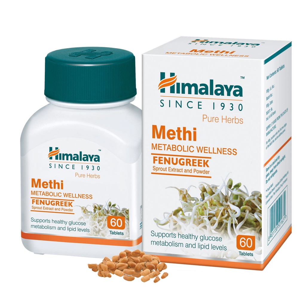 Date 10/2023 - himalaya methi - hỗ trợ tiểu đường, máu nhiễm mỡ