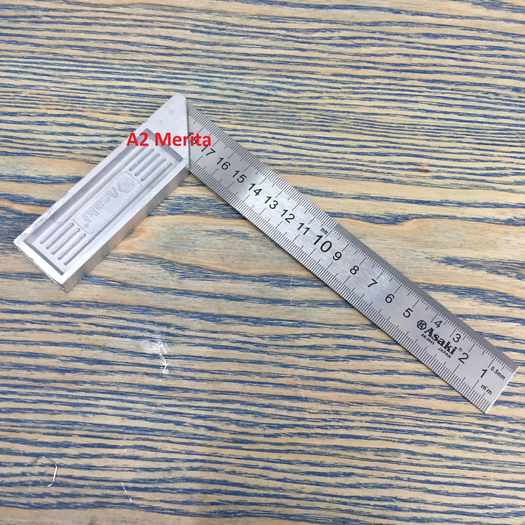 Thước eke mộc 200mm asaki ak-2641