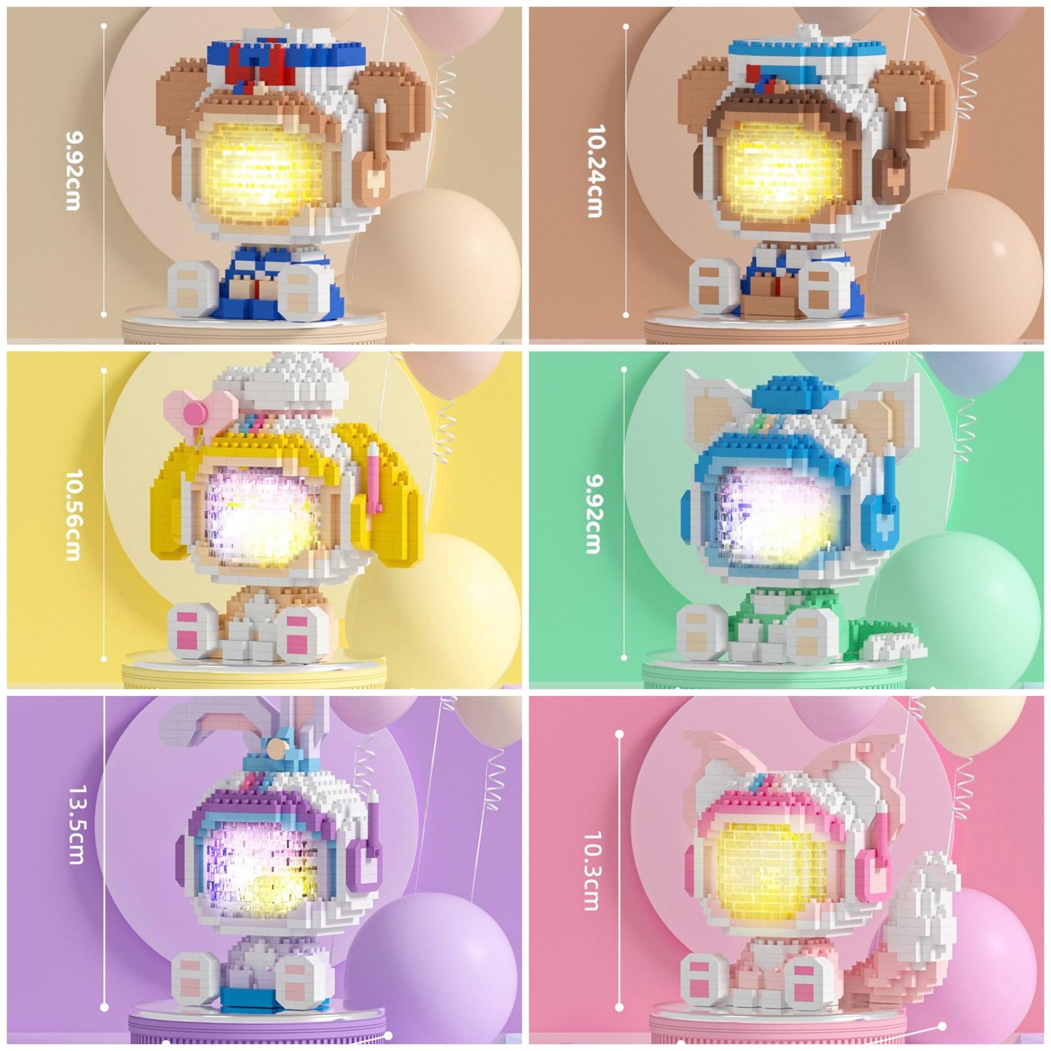 Lego, Mô hình lắp ráp 3d hình động vật, phi hành gia có đèn led - ponykidsVN