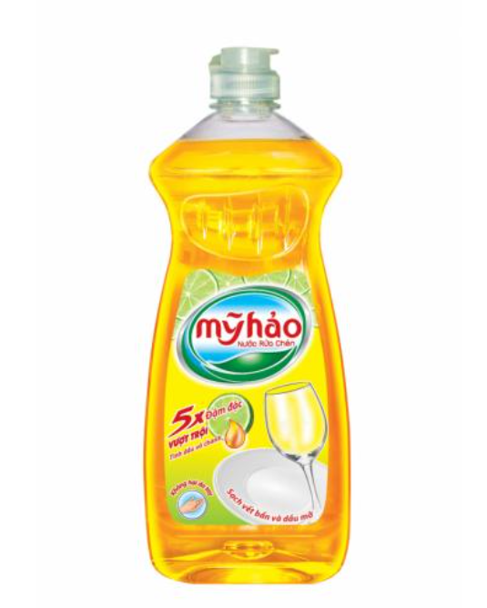 Nước rửa chén mỹ hảo 5x đậm đặc vượt trội hương chanh 390g