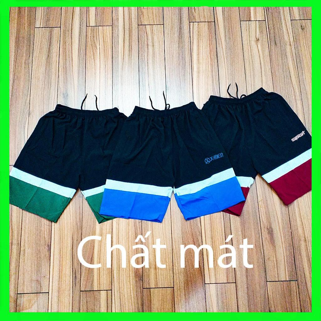 Quần short nam thể thao phối màu chất dù đẹp