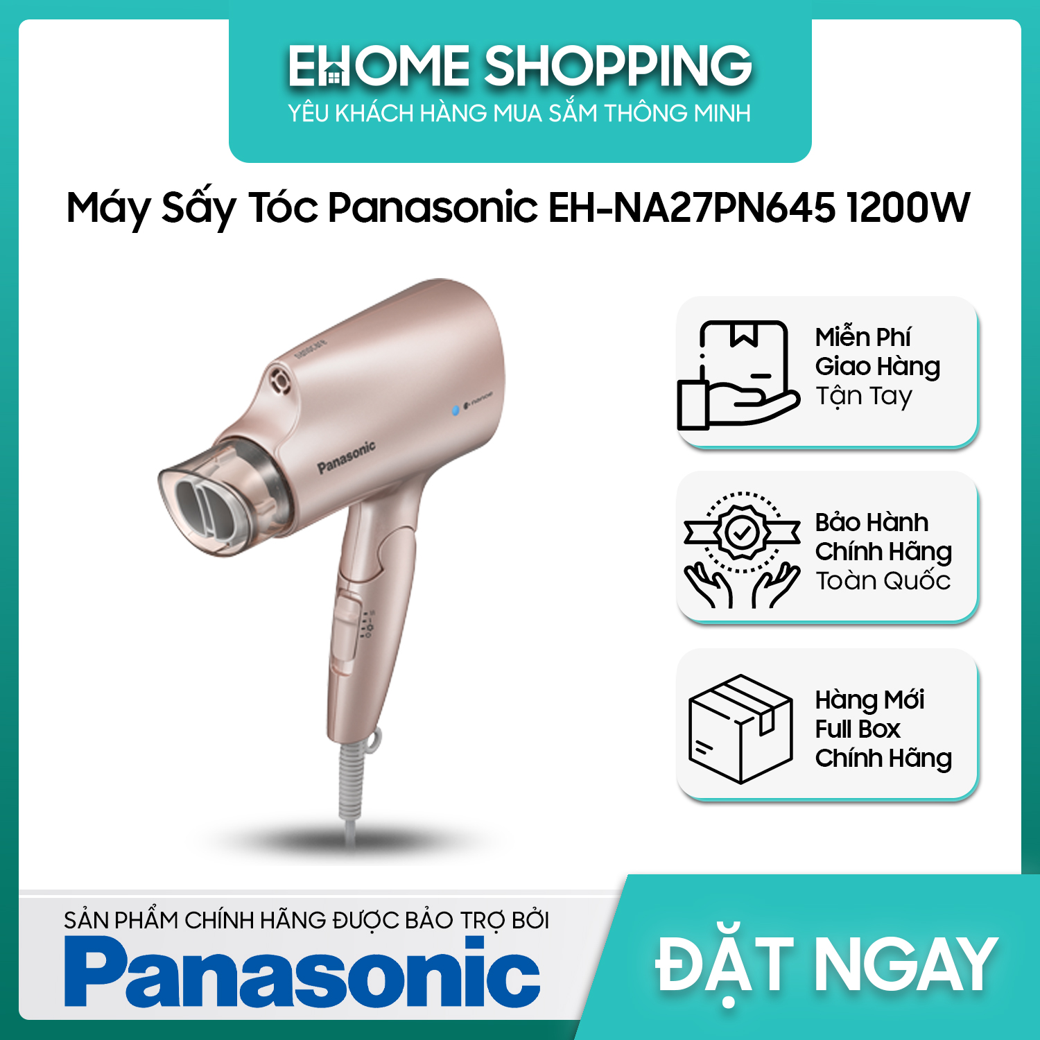Máy sấy tóc Panasonic EH-NA27PN645