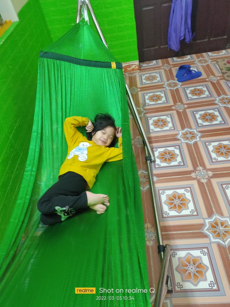 Lưới võng xếp cán thép 2 lớp siêu bền- chỉ lưới