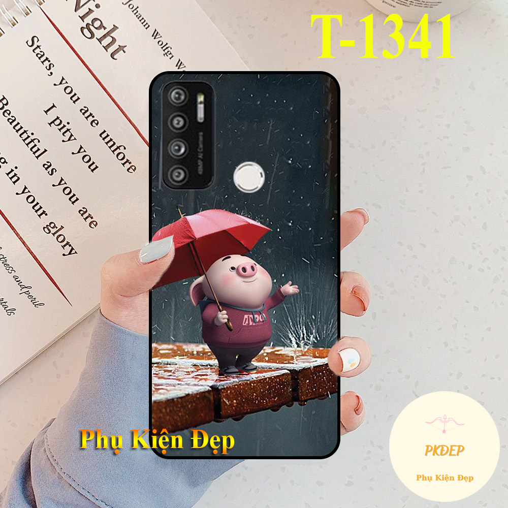 [HCM]Ốp lưng Vsmart Live 4 dẻo đen in hình chú heo hồng xinh xắn đáng yêu