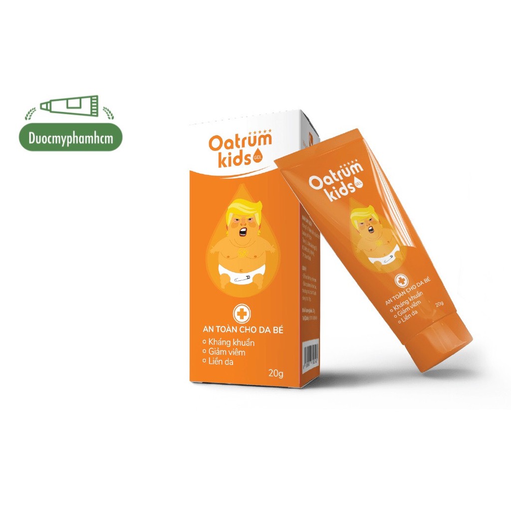 Gel bôi Oatrum Kids - Hăm tràm sữa mụn nhọt rôm sẩy trẻ sơ sinh 20gram