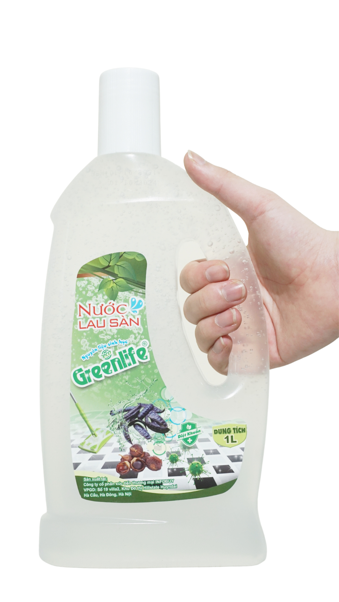 Nước lau sàn thiên nhiên Greenlife vn 1L