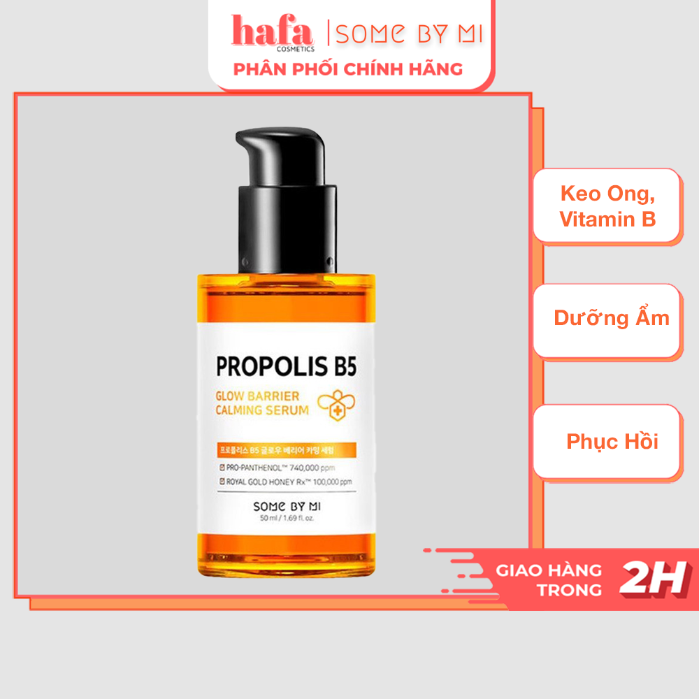 Tinh chất dưỡng ẩm, phục hồi da some by mi propolis b5 glow barrier calming serum 50ml _ some by mi chính hãng