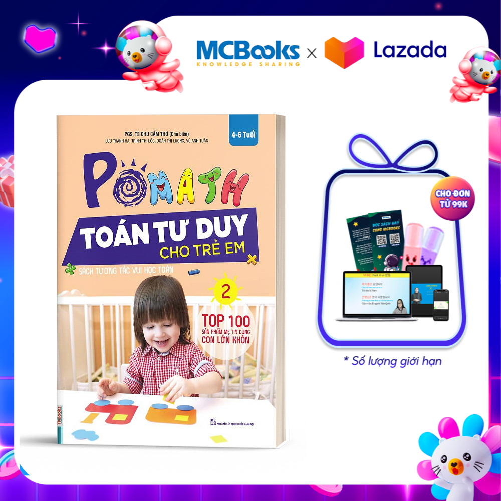 Pomath -Toán tư duy cho trẻ em tập 2 - MCBooks