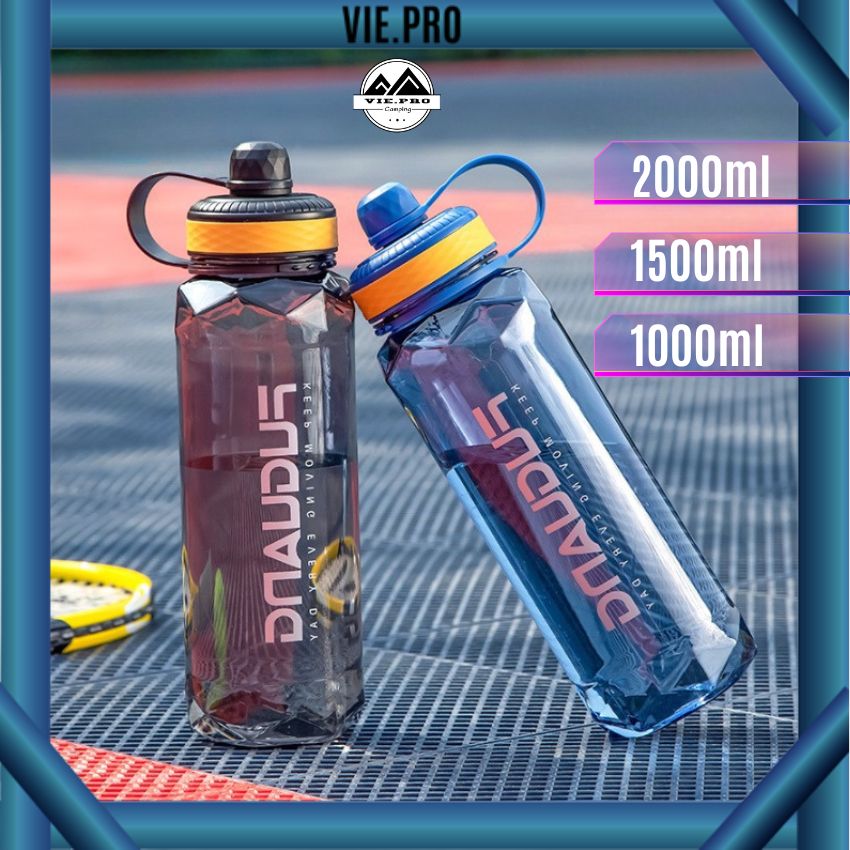 Bình đựng nước 2 lít - BPA Free, tập gym, chơi thể thao, đựng được nước nóng 100 độ
