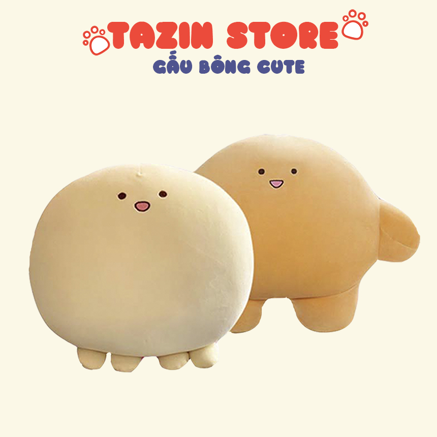 Gấu Bông Gối Ôm Củ Tỏi Độc Lạ Cao Cấp Tazin có thể làm Gối Tựa Lưng Văn Phòng