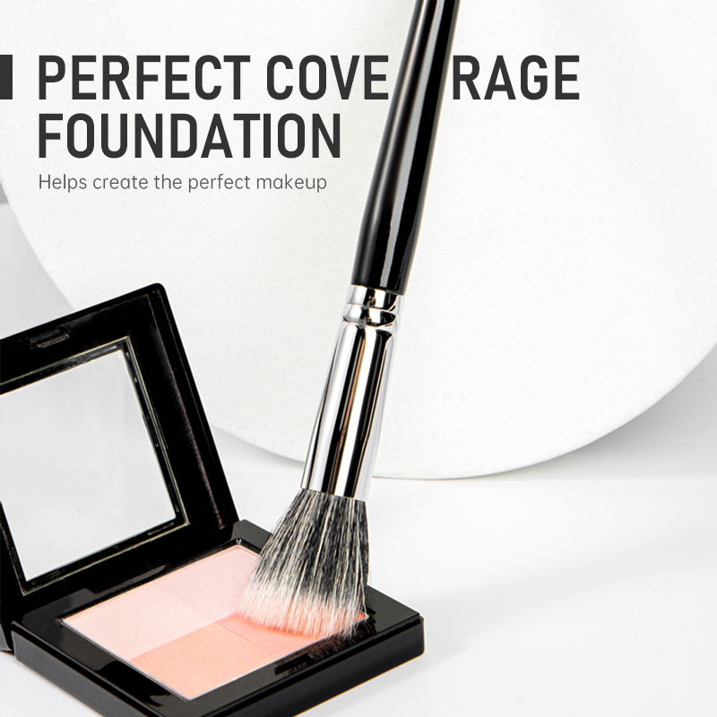Blush Brush Bàn chải trang điểm đa chức năng Transparent Double Layer Flat Head Eyeshadow Brush FAVOURIE