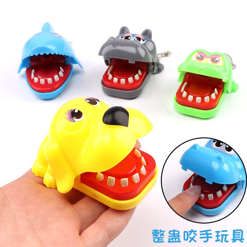 Đồ chơi cá sấu, cá mập, chó, thú mini bấm răng cắn tay, khám răng nghộ nghĩnh