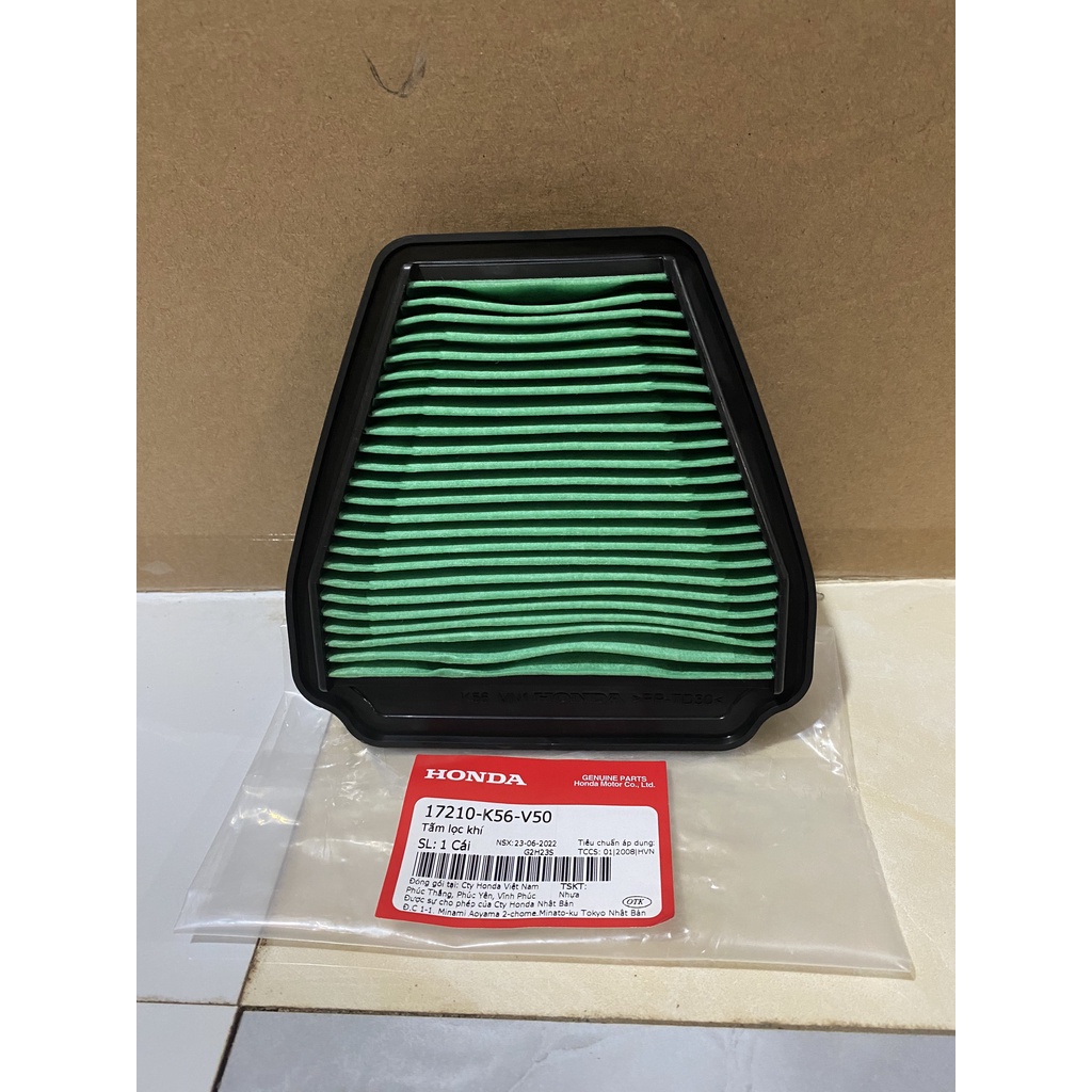 Lọc gió xe máy winner x hàng chính hãng honda zin 100%. mã sp 17210-k56-v50